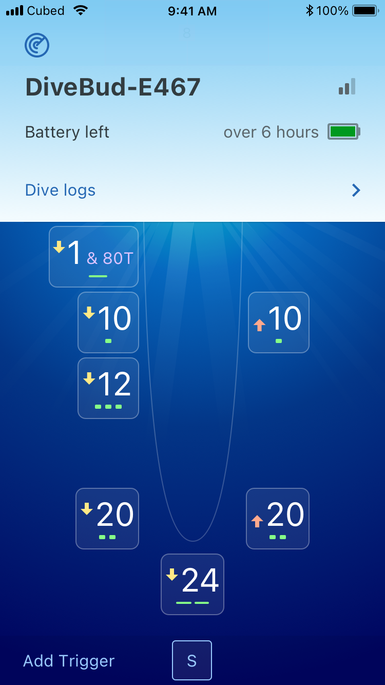 complex spearfishing depth alarms
