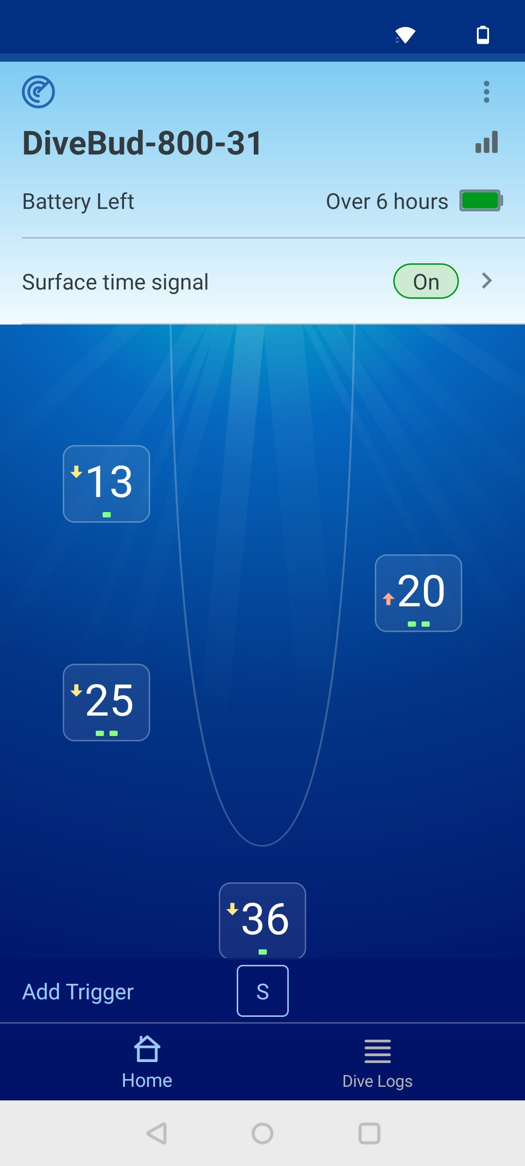 Freediving computer DiveBud and fantastic surface intervals